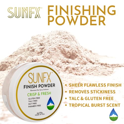 SunFX post sprej Tan Translucent završni prah | bez talka / bez sunca štavljenje postavljanje prah | Shimmer | oštar & svježe
