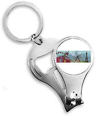 Kursaal Park France Eiffel Tower noktiju noktiju prstena za ključeve ključeva za boce za ključeva