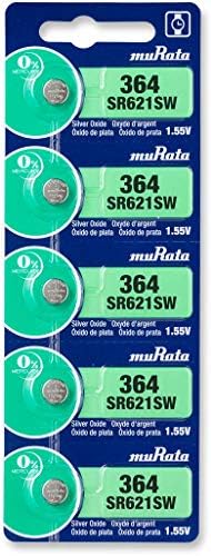 Murata 364 baterija SR621SW 1,55 V ćelija dugmeta za sat sa srebrnim oksidom
