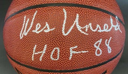 Wes Unseld potpisao sam I / O košarku + HOF 90 WASHINGTONSKI LUCI PSA / DNK autogramirani - autogramirane košarkama