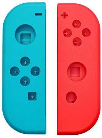 E-MODS GAMING Full Housing Shells Case & amp ;baterija srednja ploča Frame zamjena za Nintendo Switch Joy-Cons-plava+neonska Crvena