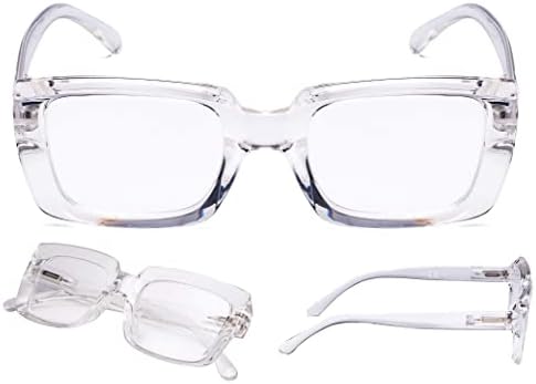 Naočale za čitanje 4 Pakovanje Dame stilski preveliki Square Trend Setters Čitatelji za žene