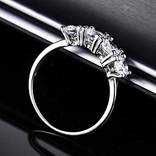 T-Nakit 4-Kamen Dijamant Laurel Crown Srebro Zlato Punjene Žene Dame Vjenčani Prstenovi