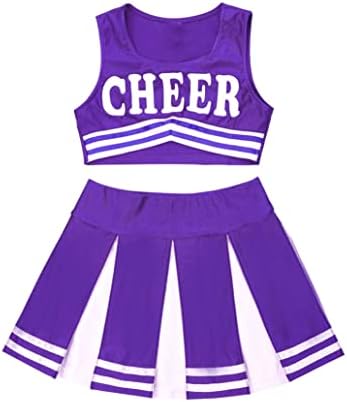 Loloda Kids Girls 'Cheer vođa kostim Muzikal Halloween Party Cheerleading Fancy haljina odjeća