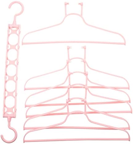 Zersorodeko Vješalice za uštedu prostora Vješalice za uštedu u ormaru Ormar Organizator HANGER HANDROBE Vješalice sa vješalicama za odjeću za odjeću ružičasta ružičasta ormar za spašavanje prostora