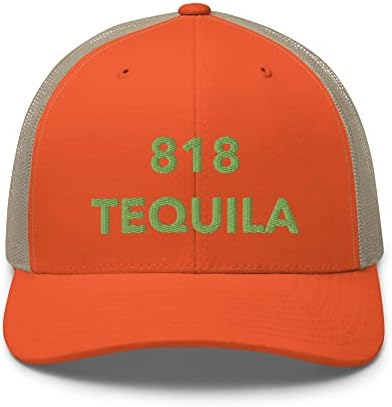 818 TEQUILA Trucker Hat izvezeni retro vintage nevoljetni poklopac strukturirani poklopac mrežice sa 6 panela zelena