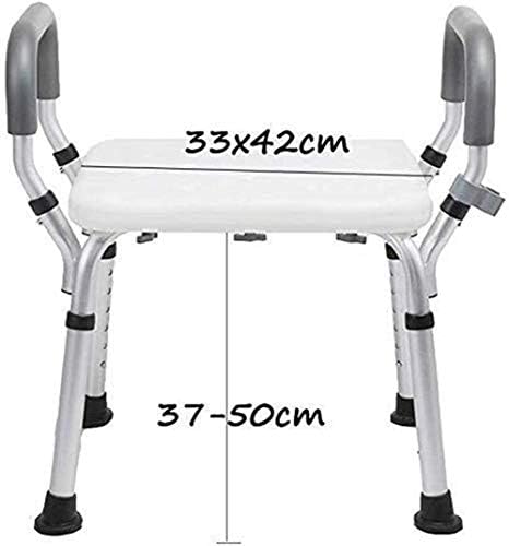 Ditudo tuš stolica za tuširanje kupatilo kupatilo sjedalo - lagani aluminij - neklizajući - podesiva visina