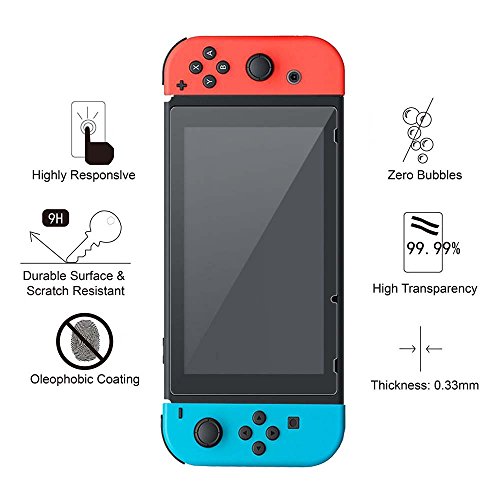 Jietron kaljeno staklo Zaštita ekrana za Nintendo Switch