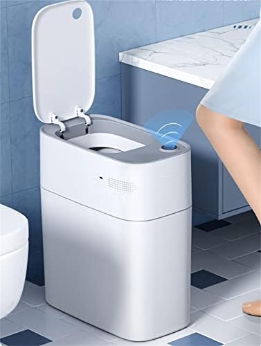 Senzor za senzor Seasda kantu za kamen za smeće, 14L Kućna toalet kuhinja Smart Trash može uskim kupaonicom smeće