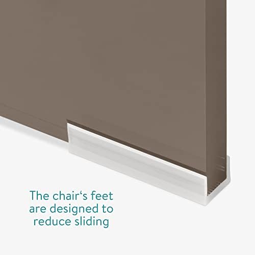 Navaris siva akrilna tuš kabina - vodootporna stolica za kupatilo ili ispraznost 17.1 x 14.6 x 11 - moderan glam prozirno sjedalo - drži do 220 funti