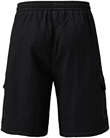 Jinfe sportske kratke hlače prugaste jogging dno ljetne pantalone za trening s džepovima, muški elastični pojas prozračne gaćice