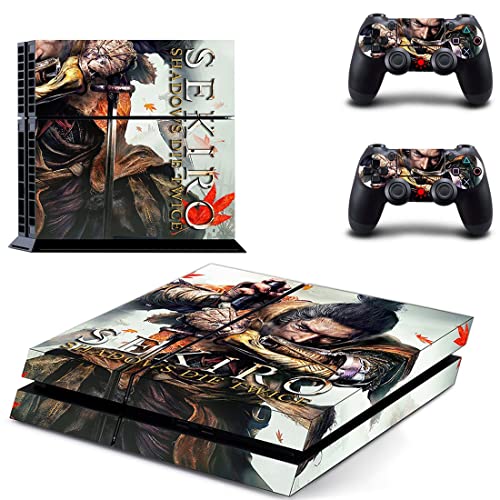 Game Sekirong Die i Twice Shinobi Shadow PS4 ili PS5 naljepnica za kožu za PlayStation 4 ili 5 konzolu i 2 kontrolera naljepnica Vinyl