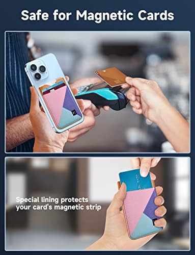 Kimguard Magnetic Vegan kožni novčanik,MagSafe držač kartice kompatibilan sa iPhoneom 13/13 Pro/13 Pro Max/12/12 Pro/12 Pro Max, MAX