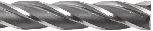Melin Tool CC-E Cobalt Steel kvadratni nosni mlin, Weldon drška, Neprevučena završna obrada, 30 stepeni spirale, 4 Flaute, 3.5000