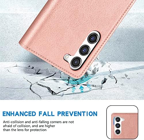 Zzxx Samsung Galaxy S23 torbica za novčanik sa [RFID Blocking] stalak za kartice jaka magnetna koža Flip Fold zaštitna futrola za