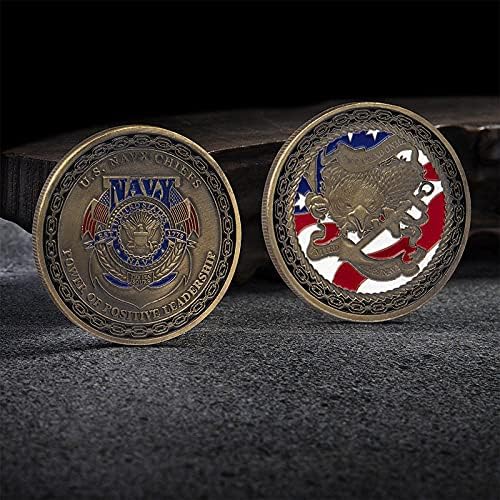 Sjedinjene Države Vojna novčića SAD Šefovi Moć pozitivnog vodstva Bronzani pozlaćena prigodna kolekcija kovanica Art