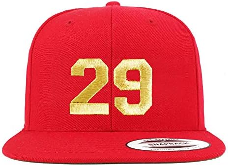 Trendy Prodavnica Odjeće Broj 29 Zlatna Nit Sa Ravnim Novčanicama Snapback Bejzbol Kapa