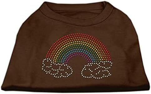 Mirage Pet Proizvodi Vještački Dijamant Rainbow Pet Shirt, Veliki, Braon