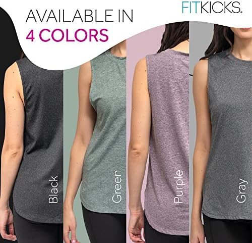 Fitkicks Live dobro kolekcija žena Ženska aktivna stil Lifestyle Mekani lagani Heather Tenk Top sportske košulje