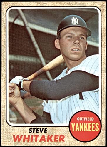 1968 TOPPS # 383 Steve Whitaker New York Yankees Nm / MT + Yankees