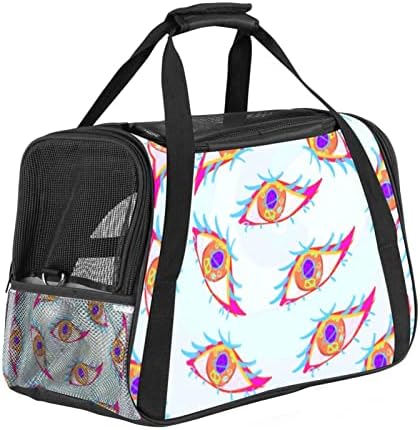 Eys Pattern torba za kućne ljubimce, ruksak za nošenje odobren od aviokompanije, Prijenosna prozračna torba za male pse, mačke i male