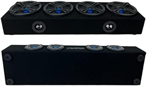 Menace Audio automobil Audio Midrange kućište 4 x 6,5 2000watts Govorna bouma plava