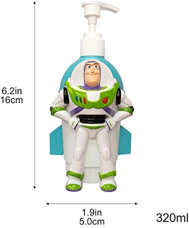 Finex Toy Story Set - Woody & Buzz Lightyear plastični raspršivači za pumpe za punjenje za ručno sredstvo za sanitet tekući sapun