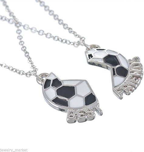 TenDollar Love Friendship privjesak Set poklon fudbalska ogrlica dodatna oprema najbolji prijatelji od TenDollar