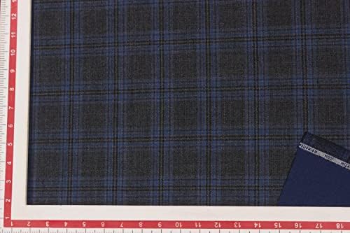 Dizajn Košarica tamno plava crna dvostruko provjere odijela vune tkanine za umjetnost & amp; zanati, DIY, šivanje, i druge projekte,