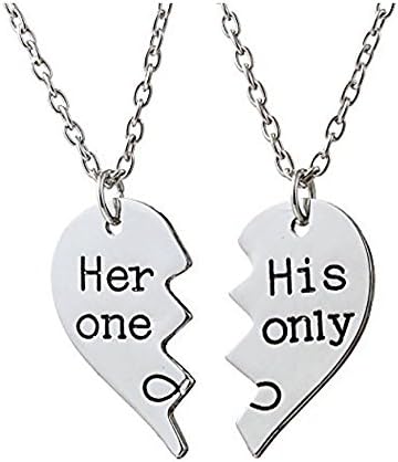AYELET 2kom njen jedan njegov jedini par ogrlice podijeliti slomljeno srce Infinity privjesak porodični prijatelj Valentine poklon