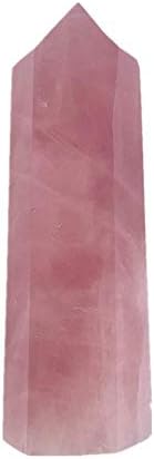 Prirodni iscjeljivanje kristalni štapići Rose Kvarc Crystal Toall 6 Faceted Prism Wand Gemstone Stones Rezbarena Reiki Chakra Terapija meditacijom