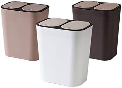 Doitool kancelarijske kante za smeće kanta za smeće klasifikacija kanta za smeće kanta za smeće plastično smeće kutija za smeće kontejner bijele kante za smeće na otvorenom