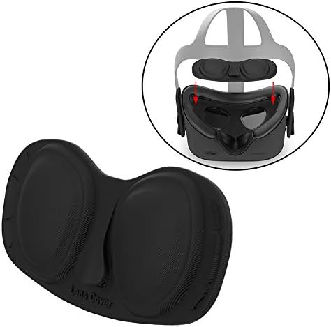Ompait VR zaštitni poklopac, zaštiti poklopac za oculus Quest VR objektiv za prašinu, pranje, rukav za pranje sudara, crni