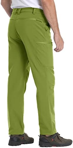 Muške planinarske hlače sa magcomsen-om Fleese obložene zimske sniježne hlače mekane školjke na otvorenom radne hlače sa 5 džepova