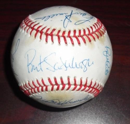 MLB sala porodica i zvezde potpisali BAJ-ov baseball Puckettt Blyleven Mattingly PSA - AUTOGREMENA BASEBALLS