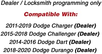 Keylessopcija daljinski daljinski Privezak za ključeve bez ključa za Dodge Charger Challenger Dart Journey Chrysler 300 M3N-40821302
