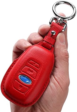 Nuosson Navlaka za ključeve od prave kože kompatibilna za Subaru Forester, Impreza, WRX, BRZ, XV Crosstrek, Ascent