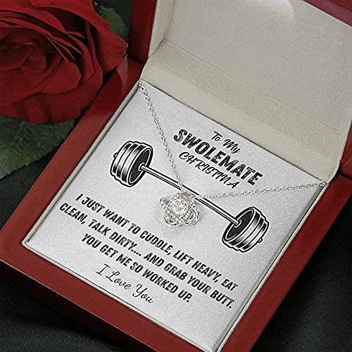 Personalizirano na moju Swolemate ogrlicu od muža, zarubljenih - SwoleMate, supruga u kutiji Ogrlice Poklon na rođendan, godišnjica,