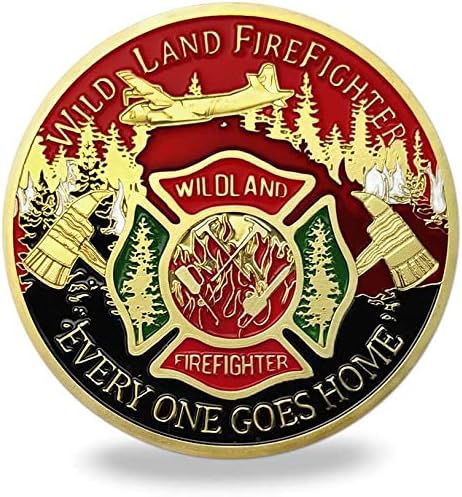 Divlandski vatrogasac Challenge Crveni Crveni linijski požarni vatrogasni vatrogasni kovanice