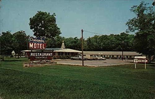 Chesapeake Motel i restoran Grasonville, Maryland MD originalna Vintage razglednica