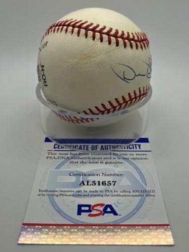 Devon White Angels Blue Jays potpisali su autografa službenog MLB Baseball PSA DNK - autogramirani bejzbol