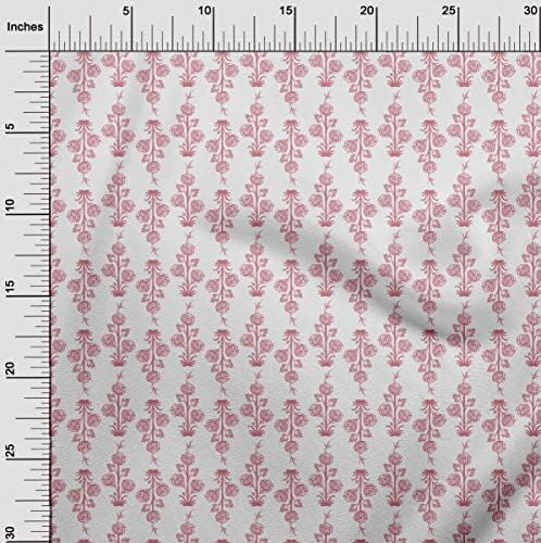 oneOone pamučni dres roze tkanina Azijski blok cvjetni šivaći Zanatski projekti Print tkanina by Yard 58 inch Wide-7253