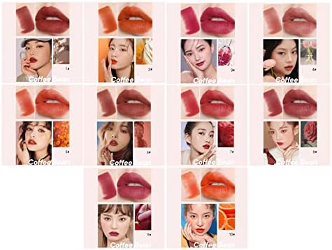 10 Boja Mini Ruž Za Usne Mat Velvet Mist Dugotrajni Visoki Pigmentirani Sjaj Za Usne Slatka Kozmetička Ljepota Za Usne Poklon Šminke