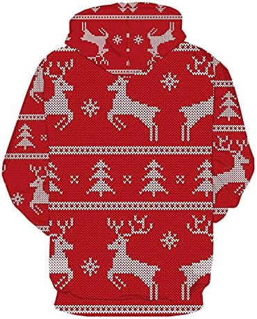 Jinfe pleteni kratki rukav Top muški džepni modni tiskani s kapuljačnim božićnim sportovima s dugim rukavima zatvarače muškarce