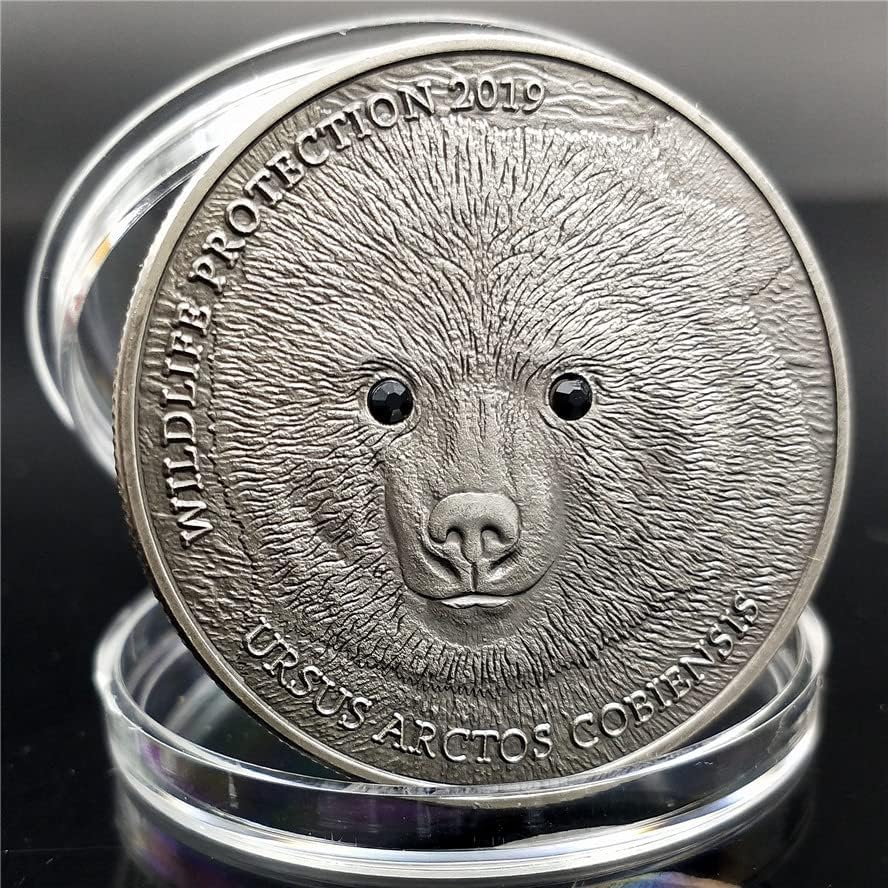 2019 Komborati za životinje Kovanice Devizne mongolske kovanice reljefne kovanice Smart Eyes Slatki Gobi medvjed