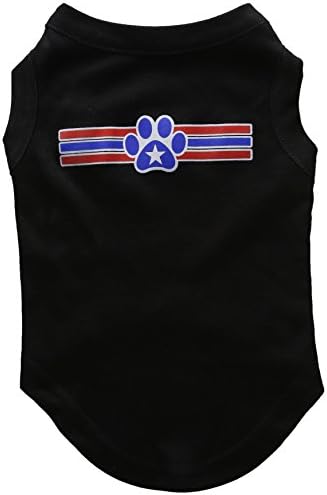 Mirage proizvodi za kućne ljubimce 12-inčne patriotske zvijezde STAW Screen silazne majice za kućne ljubimce, srednje, crno