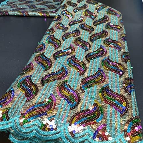 Nigerijski Guipure Dubai čipkasta tkanina sa šljokicama afrički neto til francuski vezice tkanina za vjenčanice - čipkasta tkanina za mladenke nigerijske tkanine od Mahacraft