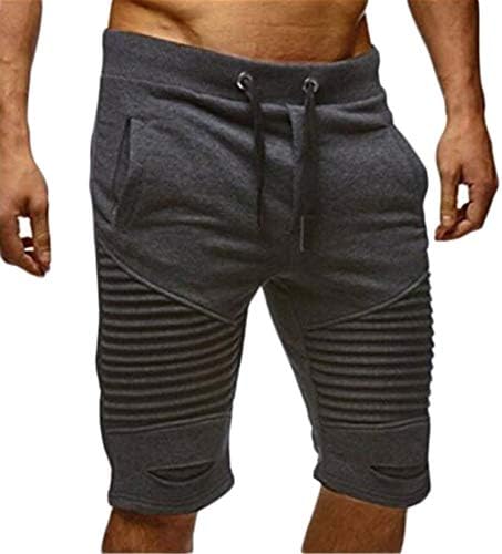 Andongnywell muške hlače za vježbanje u teretani za trčanje opremljene treniranjem Jogger tanke kratke hlače s džepovima