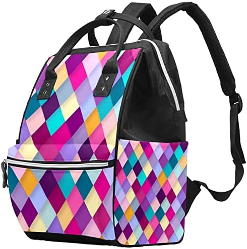 Boja dijamantna oblika pletene torbe za pelene ruksak back kašika za djecu za promjenu torbe s više funkcija Velika kapaciteta putnička