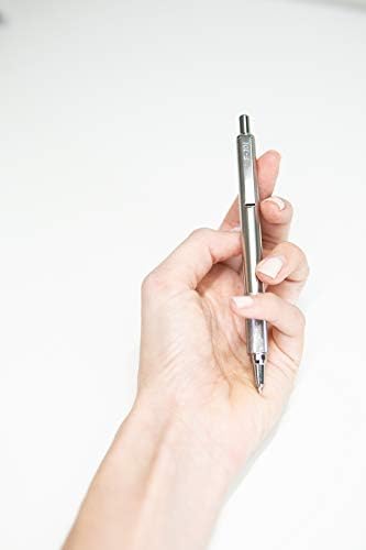 Zebra Pen Premium Steel Set za pisanje, PM-701 Stalni marker, F-701 Ballpoint olovka, M-701 Mehanička olovka, 3-pakovanje, crna